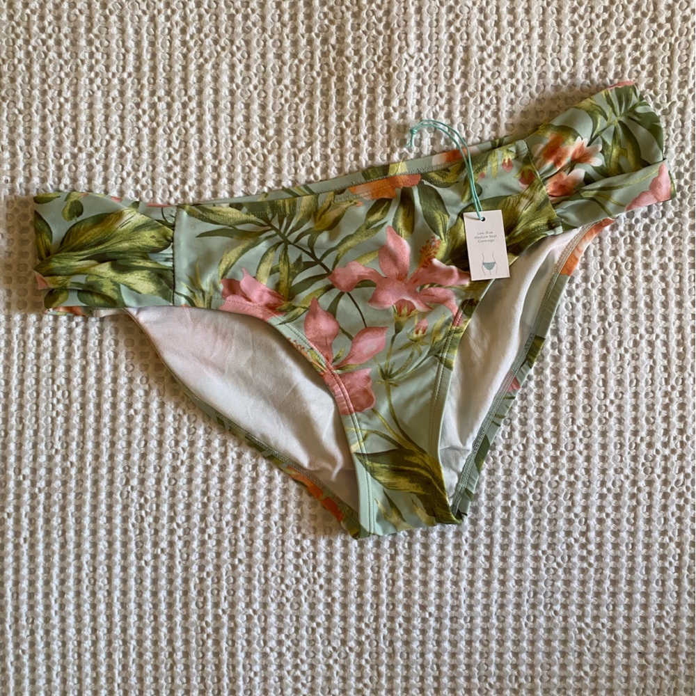 Kona Sol Tropical Print Bikini Bottom - XL